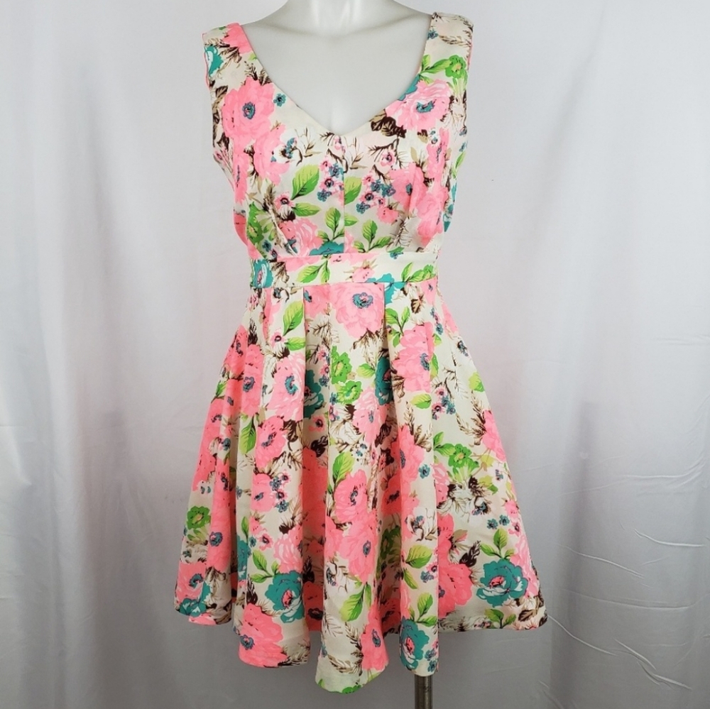 Ark & Co Floral Fit & Flare sun dress Size S
